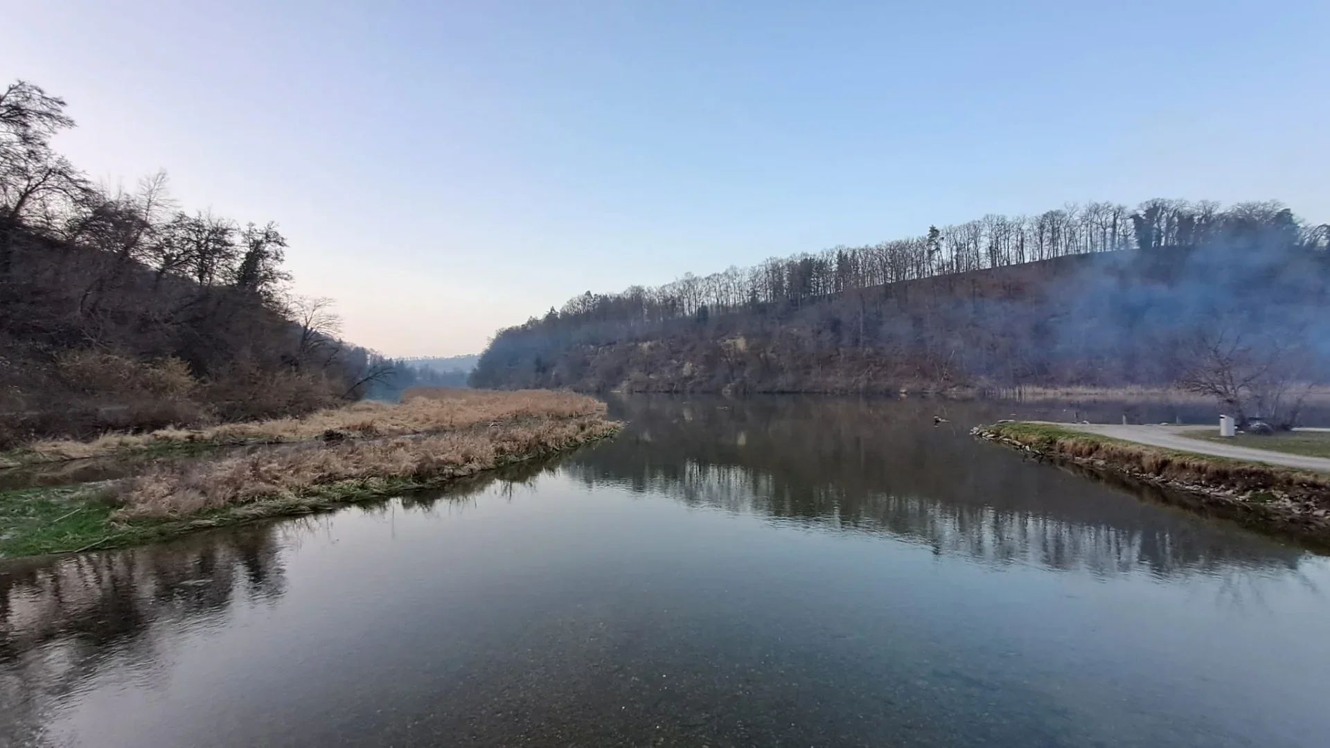 Zur Kreuzung von Rhein und Töss